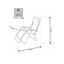 Poltrona Sdraio Cosma Comfort 5 Poltrona Sdraio Cosma Comfort -OutdoorMania Italia poltrona comfort cosma alto grado di comfort struttura pieghevole 2