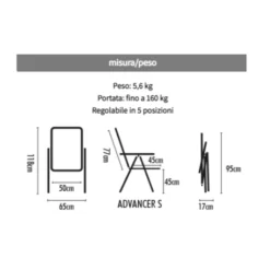 WESTFIELD Sedia Pieghevole Brunner Advancer Small 5 WESTFIELD Sedia Pieghevole Brunner Advancer Small -OutdoorMania Italia sedia pieghevole advancer small 2