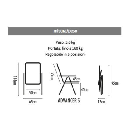 WESTFIELD Sedia Pieghevole Brunner Advancer Small 3 WESTFIELD Sedia Pieghevole Brunner Advancer Small - immagine 3