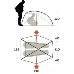 Tenda Ferrino Nemesi 2 PRO -OutdoorMania Italia tenda ferrino nemesi 2 pro leggera intuitiva struttura interna rapido montaggio hiker ciclismo 4